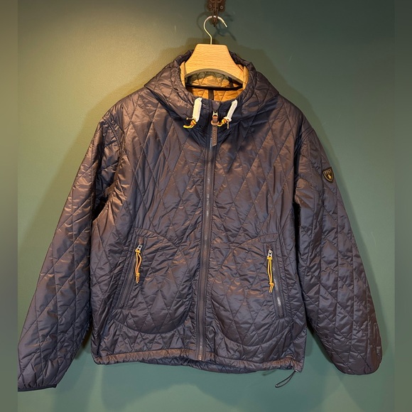 NWT! Polo by Ralph Lauren  Holborn Quilted Hooded Jacket Men’s Size L Navy - Picture 7 of 15